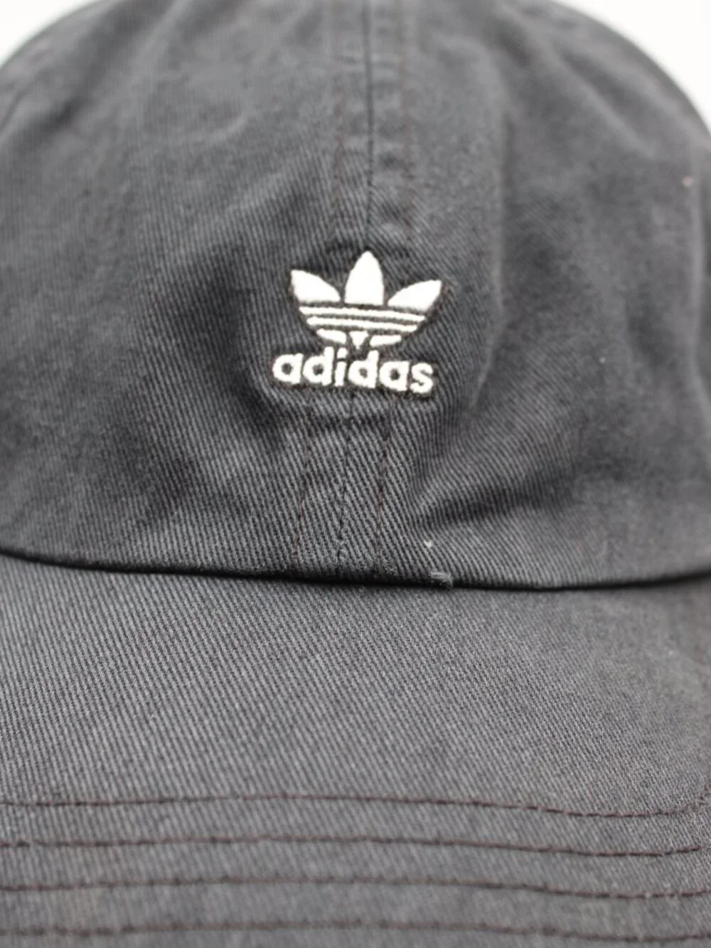 Adidas Hat Cap Unisex Adult One Size Adjustable Black Strapback Embroidered Logo